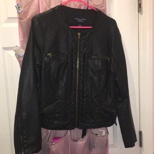 American eagle leather jacket
